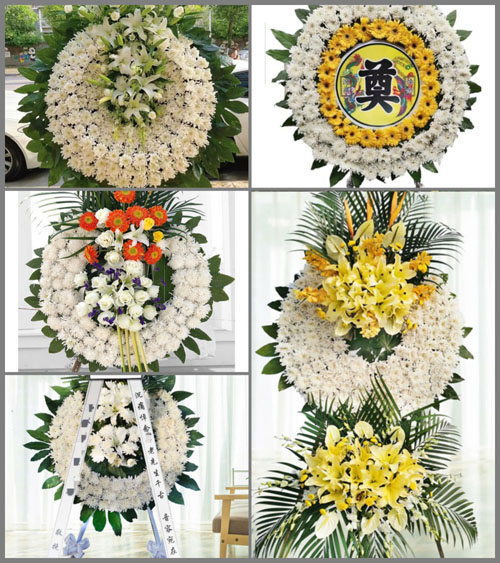 浙江省绍兴诸暨市江藻镇花圈速递